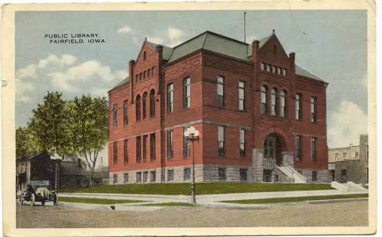 Postcard of Carnegie Historical Library.